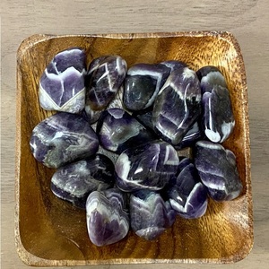Piedras de Amatista Chevron Natural Pulidas a Mano, Cristal Morado Curativo para Feng Shui, Meditación, Reiki, Chakra, Decoración Energética - Product Image 3