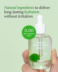 เซรั่มบำรุงผิวหน้า YADAH Cactus Green Hydra 30 มล. ไฮยาลูรอนิค แอซิด ช่วยให้ผิวขาวกระจ่างใส ชุ่มชื้น ปลอบประโลมผิว ฟื้นฟูผิว สำหรับผิวแพ้ง่าย - Product Image 5