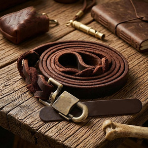 Comfortable Leather <b>Braided</b> Dogs pet Collars with genuine leather construction and durable hardware fittings in reasonable price - Product Image 5