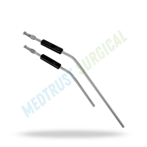 Frazier Suction Tube Angled Stainless Steel Surgical Suction <b>Instrument</b> Set ENT <b>Neurosurgery</b> Microsurgical Aspiration Procedures - Product Image 2