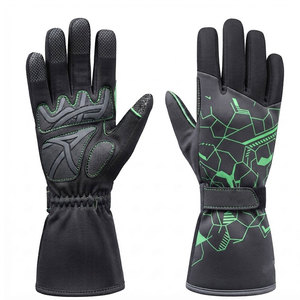 Gants de karting haut de gamme avec manchette longue, design par sublimation, respirants et antidérapants pour les pilotes de kart compétitifs et l'utilisation sur piste - Product Image 3