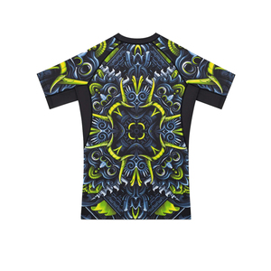 เสื้อรัดรูปสำหรับผู้ชาย Saqibandco สำหรับ MMA ลายพิมพ์แบบ Sublimation แห้งเร็ว ผลิตจากโพลีเอสเตอร์ เสื้อสำหรับผู้ใหญ่สำหรับกีฬาผสมผสานหลายประเภท - Product Image 6