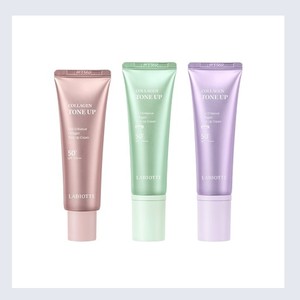 Base de maquillaje coreana Rabiotte Skin Enhancer Collagen Tone-Up Cream Rosa Verde Violeta Hecho en Corea - Product Image 6