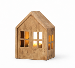 <b>Top</b> Selling Hut Shaped Design Wooden Lantern Home Decoration Candle Holder Vintage Design Look Table <b>top</b> Living Room Decor - Product Image 6