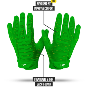 ถุงมือซิลิโคนเจล 7v7 คุณภาพสูง ถุงมือรับบอลอเมริกันฟุตบอลแบบกำหนดเองได้ ทนทาน กันลื่น สำหรับเด็กและผู้ใหญ่ พร้อมโลโก้ยาง - Product Image 3