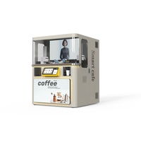 Máquina de Café Robótica, Kiosco de Café Inteligente Comercial, Servicio Totalmente Automático 24/7, Alto Retorno de la Inversión