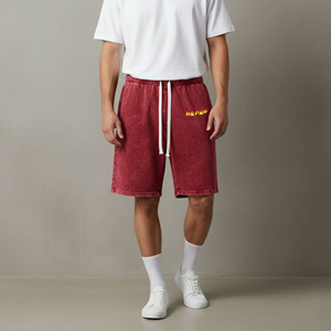 กางเกงขาสั้นออกกำลังกายผู้ชาย OEM Streetwear ผ้าฝ้ายฟลีซ 100% สกรีนโลโก้ได้ กางเกงวิ่ง กางเกงคาร์โก้ ผ้าเฟรนช์เทอร์รี่ - Product Image 6