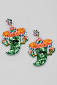Pendientes de cuentas hechos a mano exclusivos, joyería étnica única para mujeres al mejor precio - Product Image 2