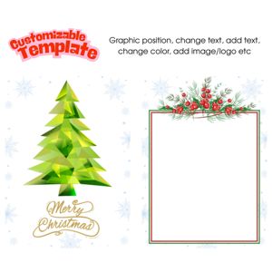 Cartes de Noël en papier personnalisées et simples avec un design créatif en ligne et une vaste bibliothèque de modèles - Product Image 3