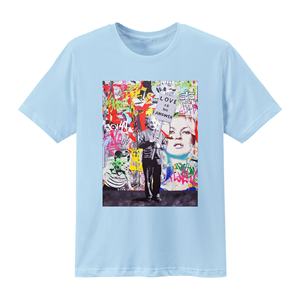 Venta al por mayor 100% algodón orgánico Jersey 180gsm Vintage de manga corta de gran tamaño de los hombres camisetas personalizables logotipo impreso de talla grande - Product Image 3