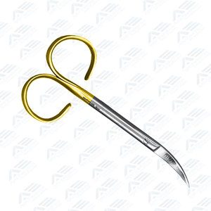 Tijeras de Disección Profesionales Reutilizables de Acero Inoxidable con Mango Dorado y Hoja Afilada para Uso Quirúrgico y Dental - Product Image 5
