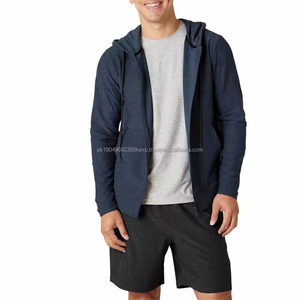 Sudadera con Capucha Ligera de Otoño con Cierre, Logotipo Personalizado, Sudadera Informal con Cierre para Hombre, 280g, Felpa Francesa, Sudadera con Capucha Lisa para Hombre - Product Image 1