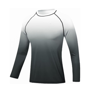 OEM Custom Compression Rash Guard T Shirt for Men Workout Fitness Training Sports Apparel - Product Image 3