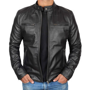 2026 High Quality Men Motorcycle <b>Racer</b> <b>Jacket</b> Durable Riding Outerwear Leather Custom <b>Jacket</b> Wholesale Apparel - Product Image 1