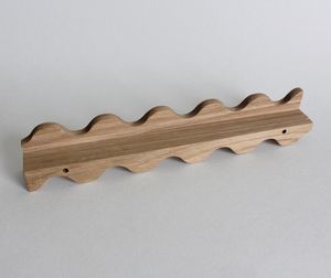 Poignée de tiroir ergonomique unique en bois, design vague, pour armoire, placard, meuble, quincaillerie de cuisine, hôtel, écologique - Product Image 2