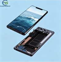 Écran tactile de remplacement à taux de rafraîchissement élevé, directement de l'usine, pour Samsung Galaxy Note 20 10 9 8 Series, assemblage avec support LCD