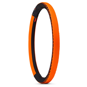 Housse de volant orange avec texture antidérapante pour la protection de l'intérieur de la voiture - Product Image 2