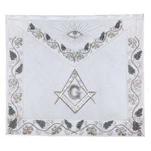 Tablier maçonnique supérieur avec poche, artisanal, respirant, 2026, pour la tenue de cérémonie des francs-maçons - Product Image 5