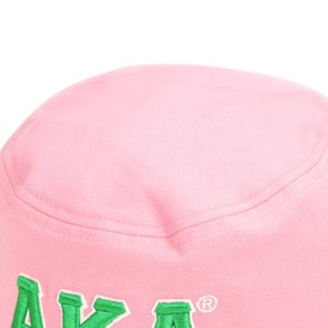 Chapeau Bob Rose AKA avec Logo Brodé – Chapeau de Pêcheur Décontracté d'Été pour Femme – Accessoire de Mode Extérieur Élégant - Product Image 3