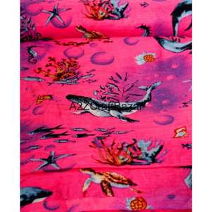 Tela de Algodón 100% con Estampado de Bloques, Ecológica, Transpirable, de Secado Rápido, Ligera, Estilo Cruzado, para Prendas de Niñas, Rajasthan - Product Image 5