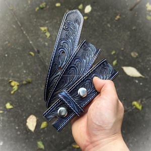 Cinturón de Cuero Repujado Hecho a Mano, Diseño Personalizado, Hebilla de Acero, Estilo Occidental, Cinturón Casual para Hombre y Mujer - Product Image 1