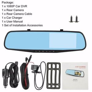 Telecamera da cruscotto HD 1080P con doppio obiettivo, DVR per auto, specchietto retrovisore, videoregistratore anteriore e posteriore IPS, registrazione in loop, modalità parcheggio - Product Image 5