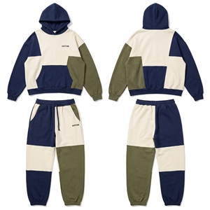 Custom Logo Heavyweight Men Tracksuit Set Hoodie Sweatshirt Jogger Pants Breathable Quick Dry Wholesale OEM ODM Sportswear Antom - Product Image 3