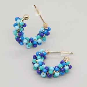 Ensemble de boucles d'oreilles en résine perlée faites à la main pour femmes, bijoux artisanaux, marque TCE, modèle Tce00, accessoires de mode, vente en gros, qualité export - Product Image 6