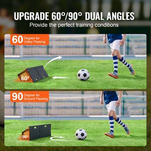 Tavola da calcio portatile 45 \ "X13 \" con attrezzatura da allenamento a 2 angoli per calciatori - Product Image 3