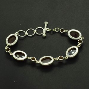 Wholesale New Arrival Top Amazing Quality <b>Red</b> Garnet Gemstone 925 Solid Sterling Silver <b>Bracelet</b> Handmade Fine Jewelry For Women - Product Image 5