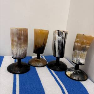 Vaso de Cuerno de Búfalo Hecho a Mano, Forma Natural, Pulido, Artículo de Colección, Decorativo, Imitación Antigua, Duradero para Cerveza, por Curio Craft - Product Image 3