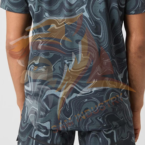 Customized Sublimation Printed High Quality Cheap Price Summer Wear T Shirt and Short <b>Sets</b> Best Selling Men <b>Twin</b> <b>Set</b> - Product Image 6