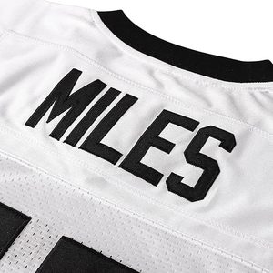 Camiseta Deportiva Personalizada de Fútbol Permian Número 45 Miles Blanca de Poliéster con Cuello en V - Product Image 2