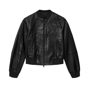 <b>Women</b> Genuine Leather Winter <b>Jacket</b> Ladies Fleece Lined Biker Slim Fit <b>Zip</b>-<b>Up</b> Customized Logo Factory Price Wholesale - Product Image 6