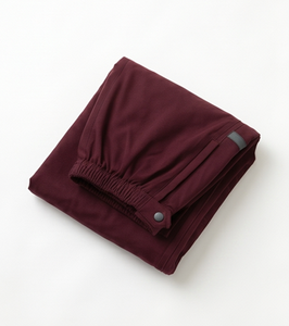 Veste coupe-vent à capuche pour homme, couleur bordeaux, décontractée, en polyester enduit PU, coupe classique, pour l'automne - Product Image 5
