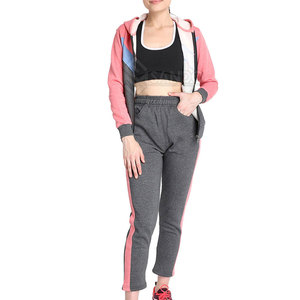 Conjunto de chándal largo de terciopelo transpirable OEM personalizado para mujer, 2 piezas, top con cremallera y pantalones, sudadera de terciopelo de verano, tallas grandes - Product Image 4