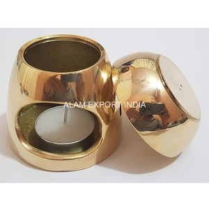 Best Export Quality Reasonable Price Pure Brass Tabletop Decorative Home Fragrance Incense <b>Oil</b> <b>Burner</b> Gold Finished Aromatherapy - Product Image 2