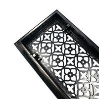 Grille de retour d'air décorative en alliage d'aluminium, grille de ventilation durable pour système de ventilation CVC