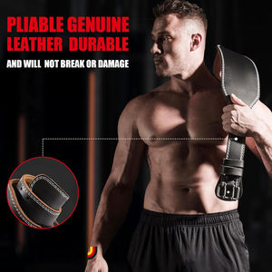 Weightlifting <b>Gym</b> Power Lifting Lever Belt Weightlifting Leather Lever Belt Fitness <b>Body</b> Building <b>Gym</b> Waist Weightlifting Belts - Product Image 4