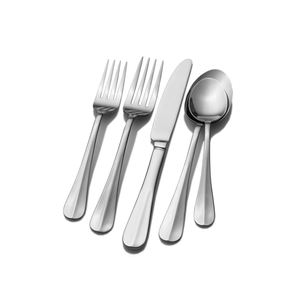 Ensemble de couverts en acier inoxydable argenté de qualité supérieure, 5 pièces, finition miroir, pour hôtel, mariage, réception, au meilleur prix - Product Image 5