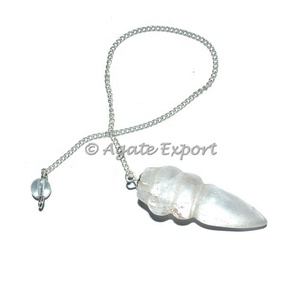 Pendules d'ange en pierre semi-précieuse avec chaîne - Product Image 6