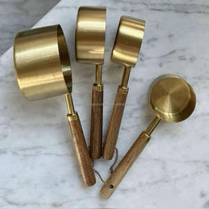 Juego de tazas y cucharas medidoras de lujo, juego de 4 regalos para uso en la cocina, accesorios, grabado personalizado gratuito - Product Image 6