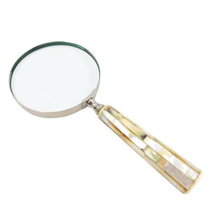 Loupe de poche de qualité supérieure, dorée, avec manche décoratif en métal, pour la lecture de livres, à prix raisonnable - Product Image 4