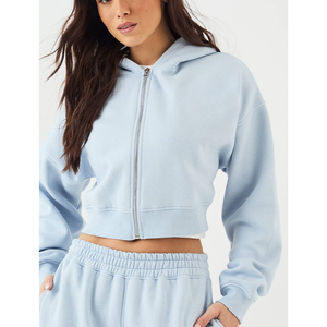 Conjunto de Sudadera y Pantalón Ancho de Moda Urbana para Mujer con Bordado, Transpirable, Ropa Deportiva, Chándal de Felpa Francesa - Product Image 5