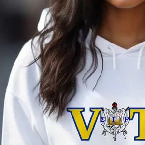 Sudadera con Capucha Estampada de Moda Sigma Gamma Rho VOTE para Mujer, Sudadera Casual con Letras Griegas, Ropa Urbana Personalizada - Product Image 5