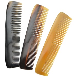 Peigne en corne de buffle personnalisé, de haute qualité, artisanal, en corne de buffle naturelle - Product Image 1