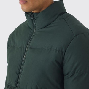 Veste d'hiver chaude matelassée en duvet pour homme, à fermeture éclair, pour l'extérieur, vente en gros - Product Image 3