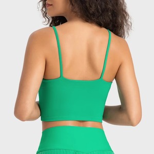Débardeur court à carreaux personnalisé pour femme, en polyester et élasthanne, respirant, grande taille, écologique, séchage rapide, décontracté pour l'été, vente en gros - Product Image 6