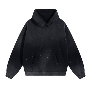 เสื้อฮู้ดผ้าฟลีซคอตตอน 100% พิมพ์ลายกราฟิก สตรีทแวร์ สั่งทำโลโก้ได้ตามต้องการ ขายส่ง OEM สำหรับผู้ชาย จำนวนมาก - Product Image 3