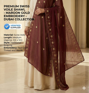 ผ้าคลุมศีรษะชีฟองวอยล์แบบหรูหราประดับคริสตัลลายดอกไม้สำหรับผู้หญิงมุสลิม ขายส่งจากแอฟริกาเซเนกัล - Product Image 4